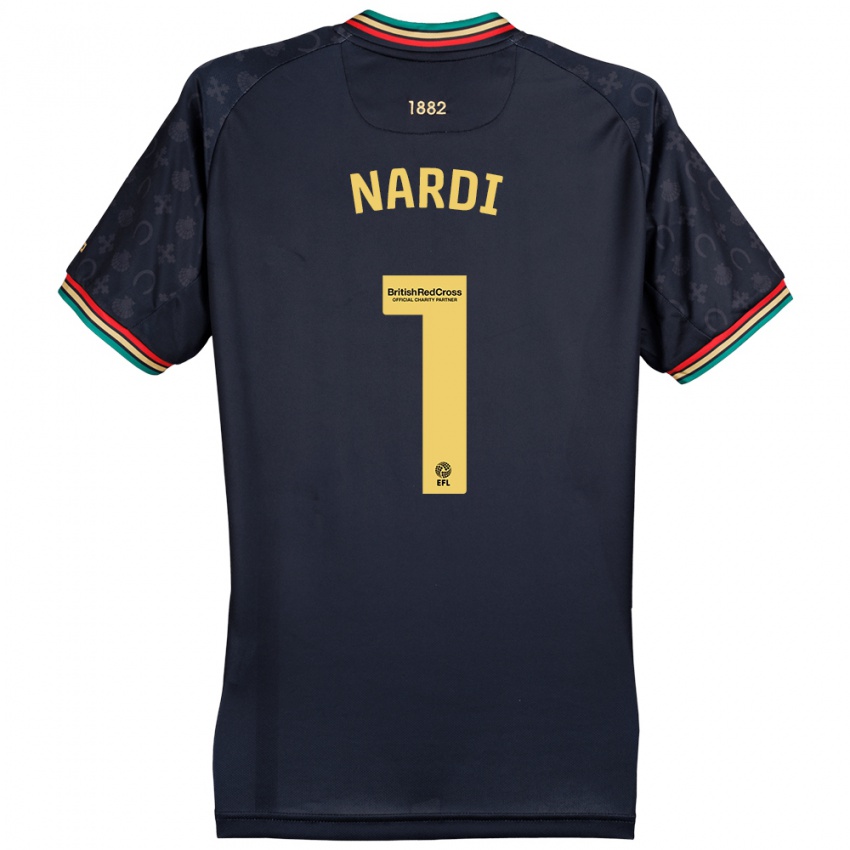 Niño Camiseta Paul Nardi #1 Azul Marino Oscuro 2ª Equipación 2024/25 La Camisa