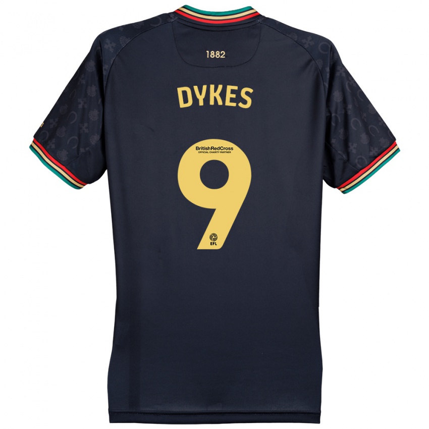 Niño Camiseta Lyndon Dykes #9 Azul Marino Oscuro 2ª Equipación 2024/25 La Camisa