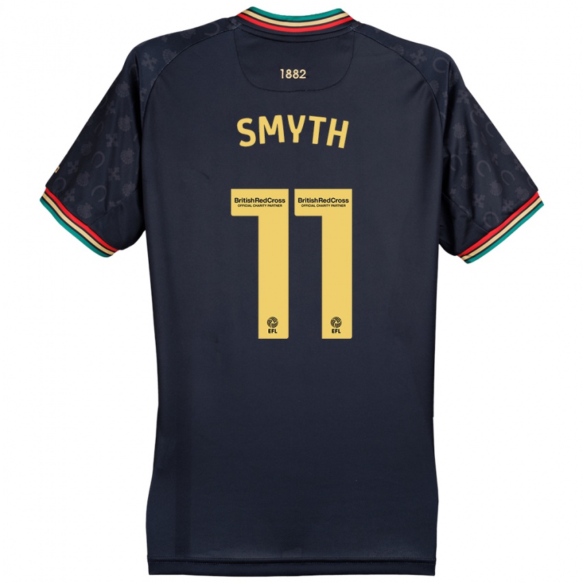 Niño Camiseta Paul Smyth #11 Azul Marino Oscuro 2ª Equipación 2024/25 La Camisa