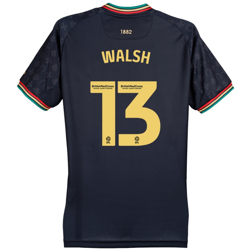 Niño Camiseta Joe Walsh #13 Azul Marino Oscuro 2ª Equipación 2024/25 La Camisa