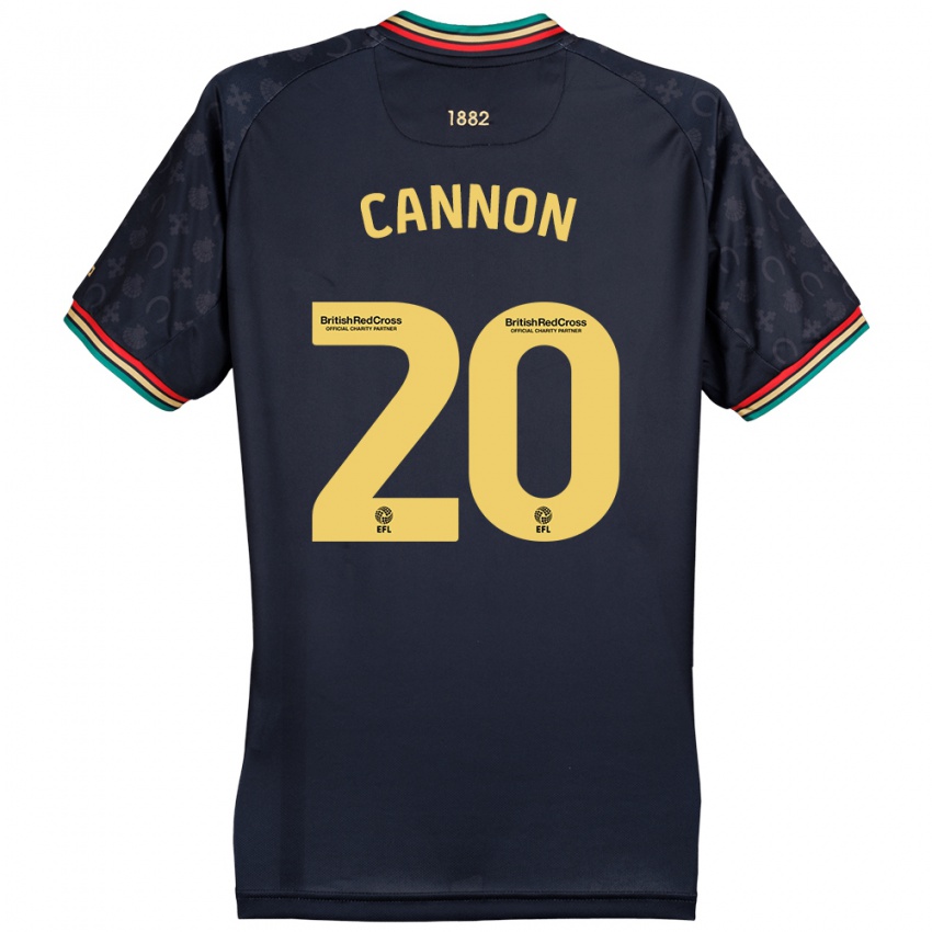 Niño Camiseta Reggie Cannon #20 Azul Marino Oscuro 2ª Equipación 2024/25 La Camisa