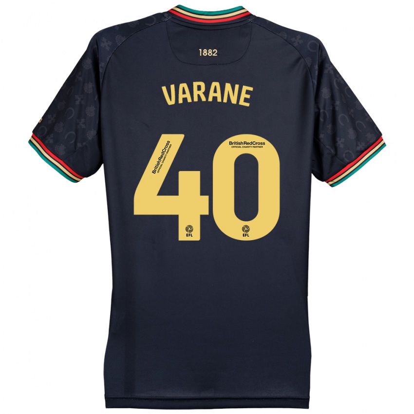 Niño Camiseta Jonathan Varane #40 Azul Marino Oscuro 2ª Equipación 2024/25 La Camisa