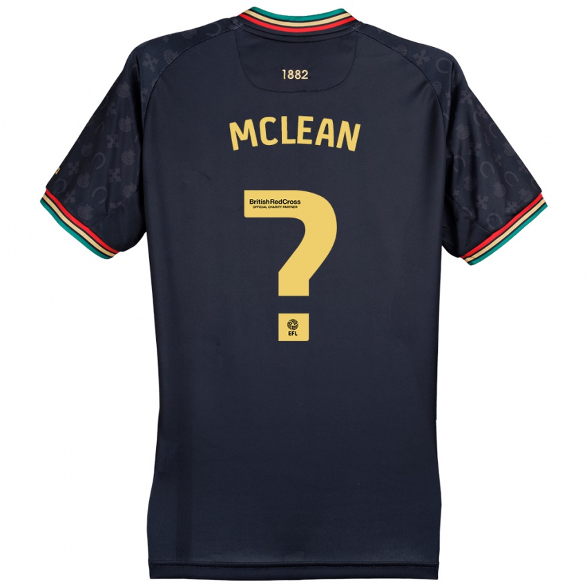 Niño Camiseta Mason Mclean #0 Azul Marino Oscuro 2ª Equipación 2024/25 La Camisa