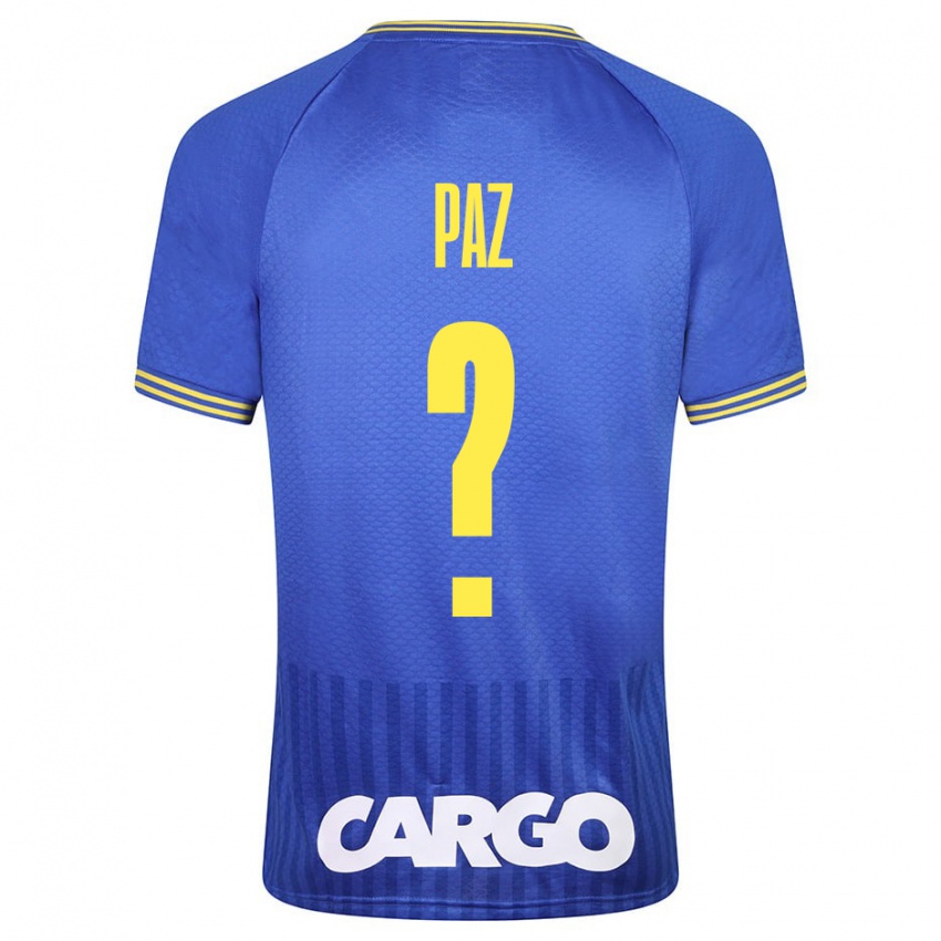 Niño Camiseta Jonathan Paz #0 Blanco 2ª Equipación 2024/25 La Camisa