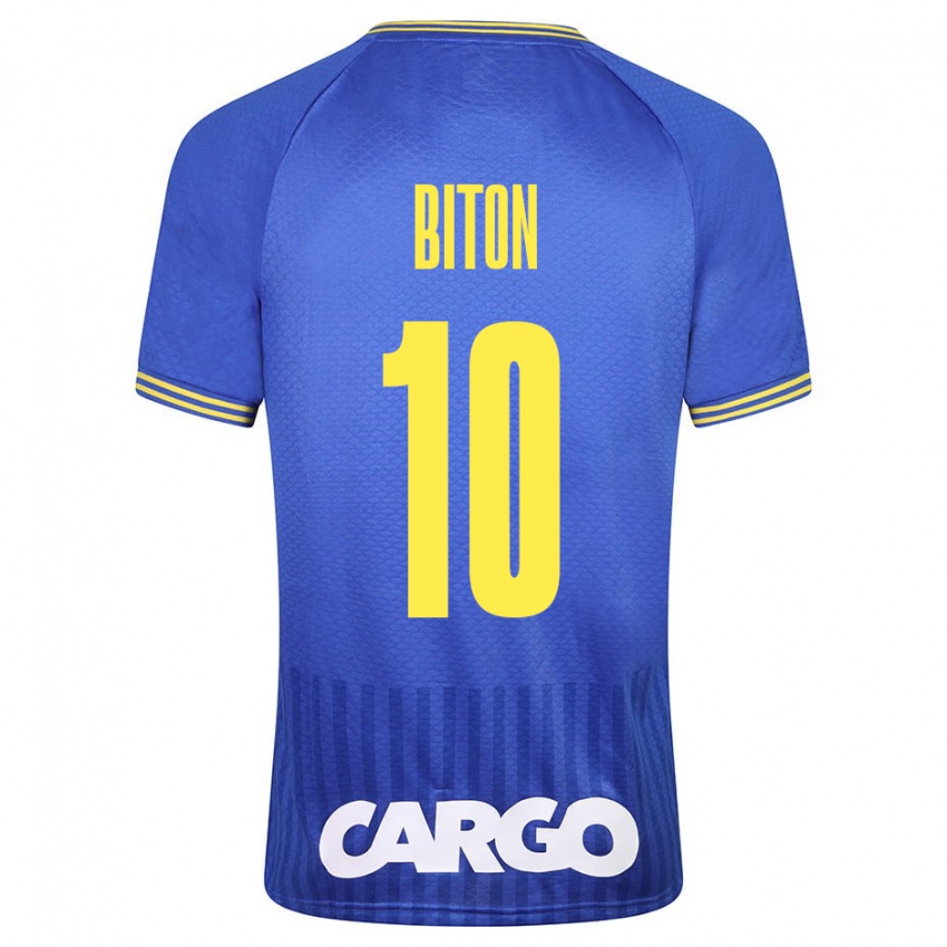 Niño Camiseta Dan Biton #10 Blanco 2ª Equipación 2024/25 La Camisa