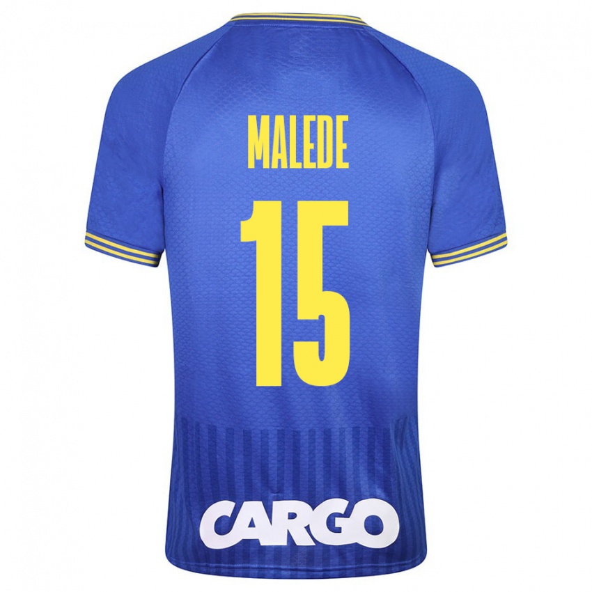 Niño Camiseta Yonas Malede #15 Blanco 2ª Equipación 2024/25 La Camisa