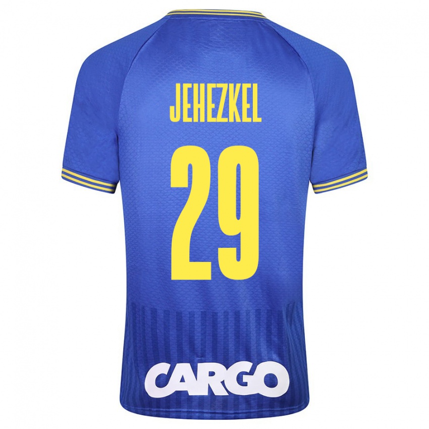 Niño Camiseta Sagiv Jehezkel #29 Blanco 2ª Equipación 2024/25 La Camisa