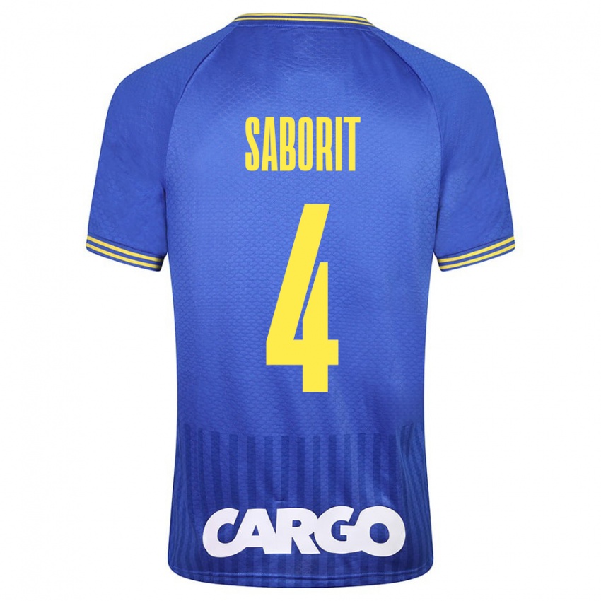 Niño Camiseta Enric Saborit #4 Blanco 2ª Equipación 2024/25 La Camisa