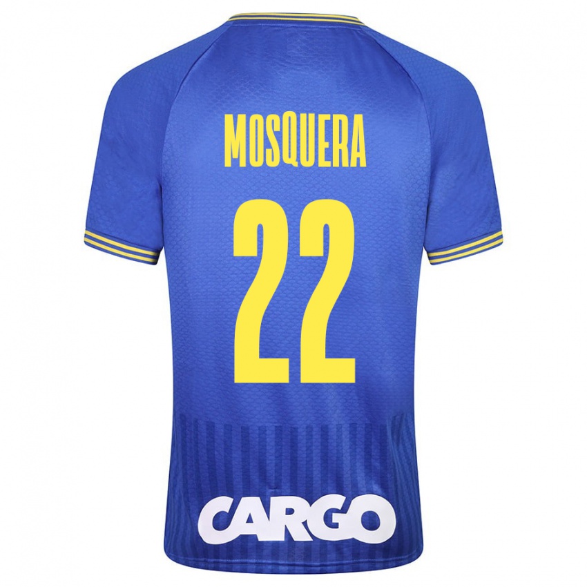 Niño Camiseta Orlando Mosquera #22 Blanco 2ª Equipación 2024/25 La Camisa