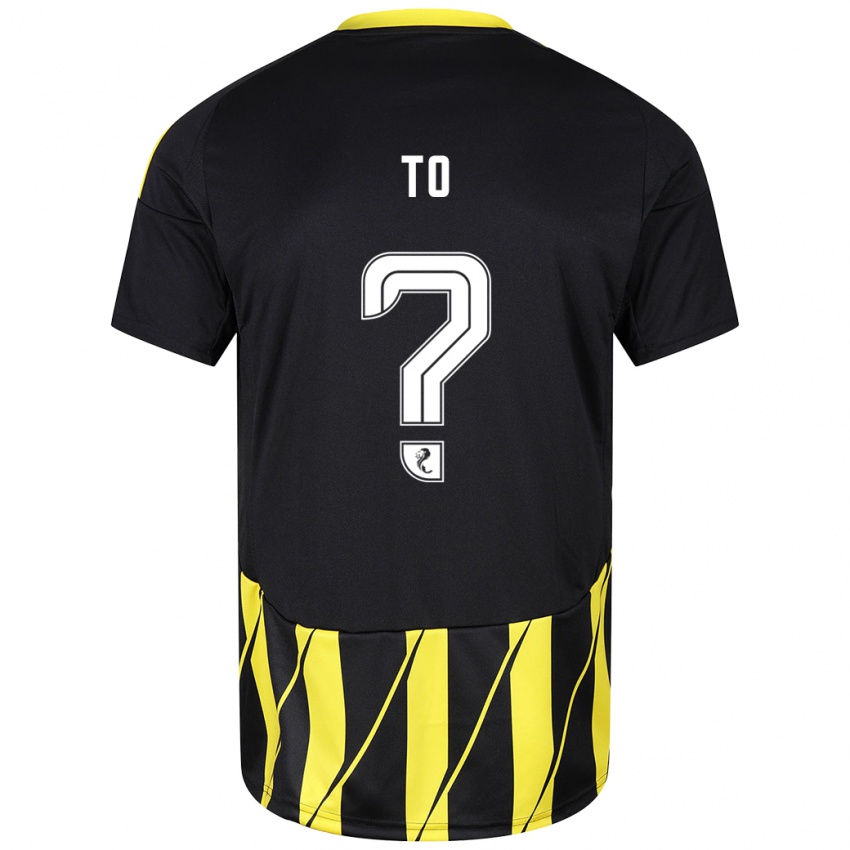 Niño Camiseta Zack To #0 Negro Amarillo 2ª Equipación 2024/25 La Camisa