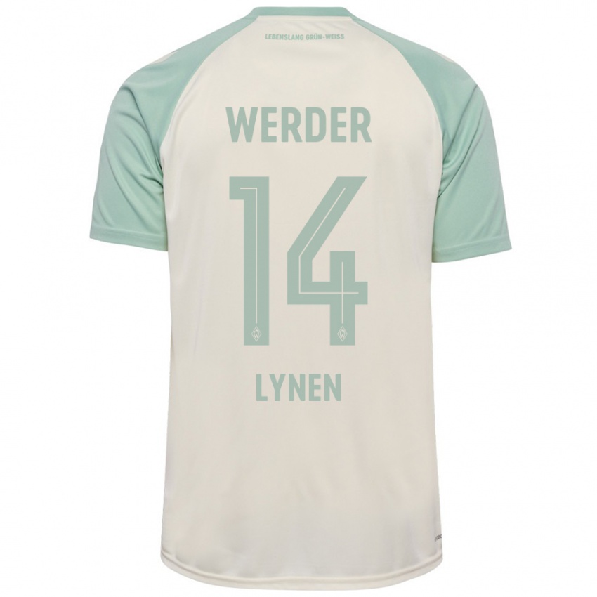 Niño Camiseta Senne Lynen #14 Blanquecino Verde Claro 2ª Equipación 2024/25 La Camisa