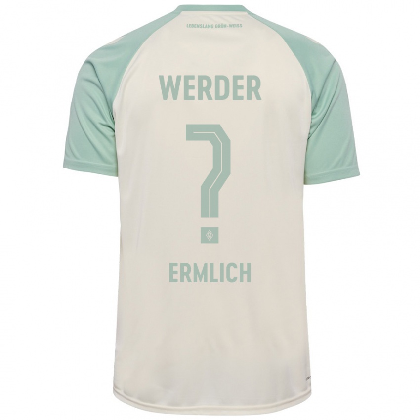 Niño Camiseta Kjell Ermlich #0 Blanquecino Verde Claro 2ª Equipación 2024/25 La Camisa