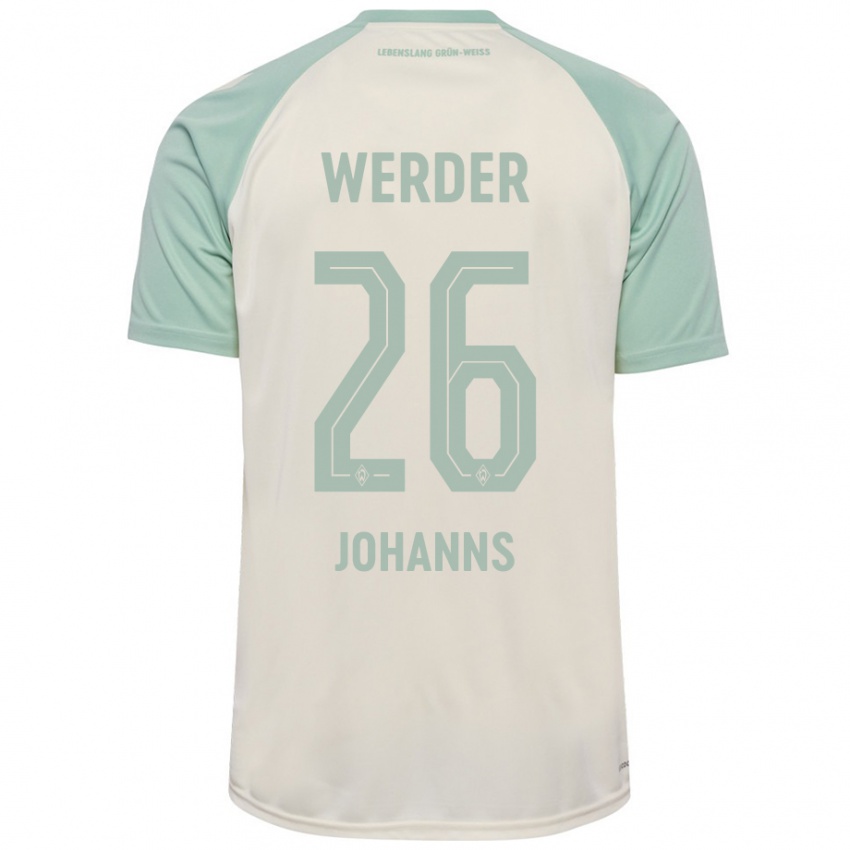 Niño Camiseta Lennart Johanns #26 Blanquecino Verde Claro 2ª Equipación 2024/25 La Camisa