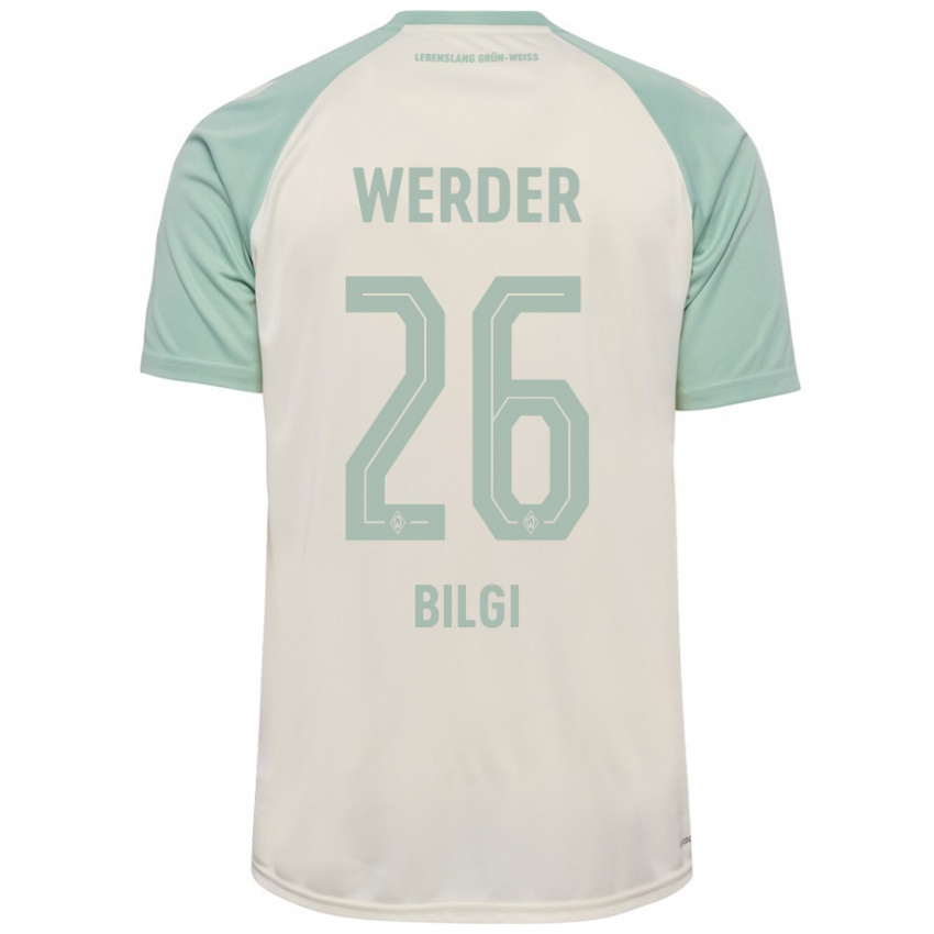 Niño Camiseta Süleyman Bilgi #26 Blanquecino Verde Claro 2ª Equipación 2024/25 La Camisa