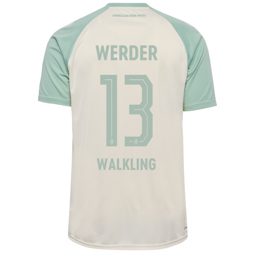 Niño Camiseta Ricarda Walkling #13 Blanquecino Verde Claro 2ª Equipación 2024/25 La Camisa