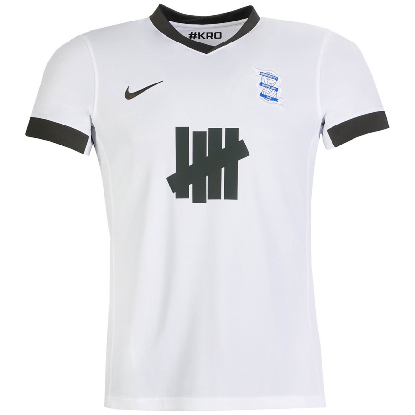 Niño Camiseta William Harvey Burrell #0 Blanco Negro 2ª Equipación 2024/25 La Camisa