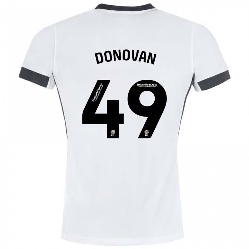 Niño Camiseta Romelle Donovan #49 Blanco Negro 2ª Equipación 2024/25 La Camisa