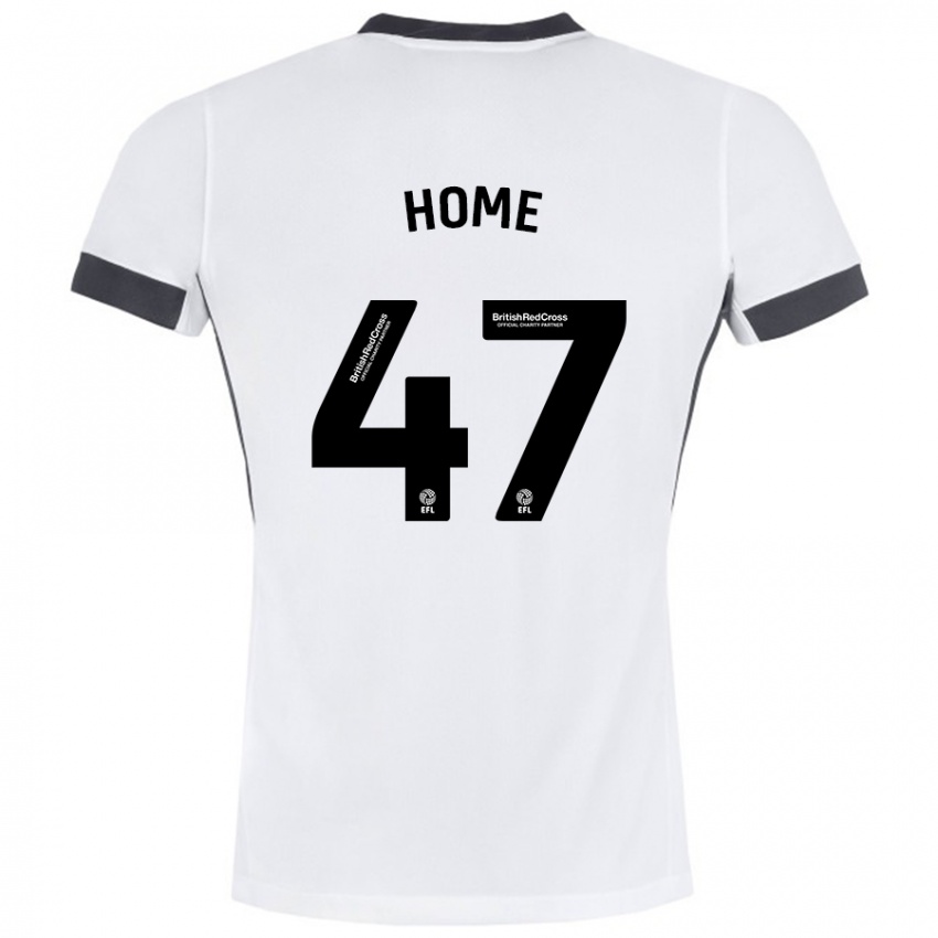 Niño Camiseta Josh Home #47 Blanco Negro 2ª Equipación 2024/25 La Camisa