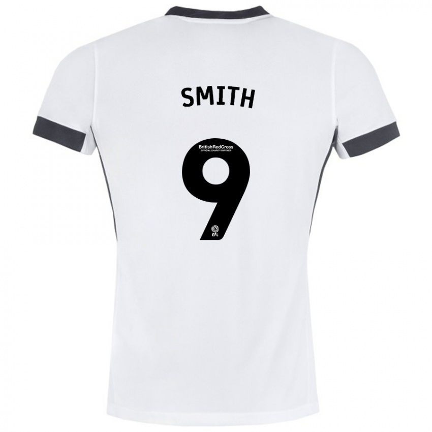 Niño Camiseta Libby Smith #9 Blanco Negro 2ª Equipación 2024/25 La Camisa