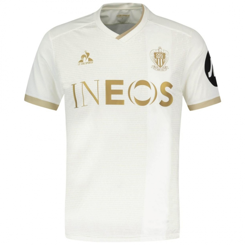 Niño Camiseta Morgan Sanson #11 Blanco Dorado 2ª Equipación 2024/25 La Camisa