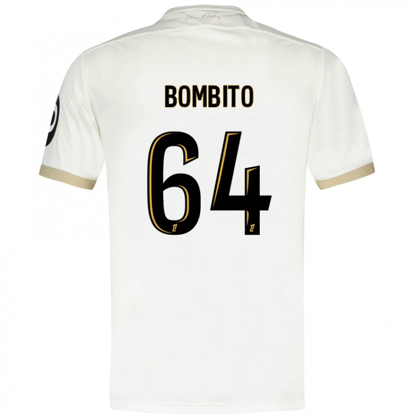 Niño Camiseta Moïse Bombito #64 Blanco Dorado 2ª Equipación 2024/25 La Camisa