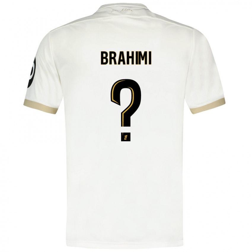 Niño Camiseta Billal Brahimi #0 Blanco Dorado 2ª Equipación 2024/25 La Camisa