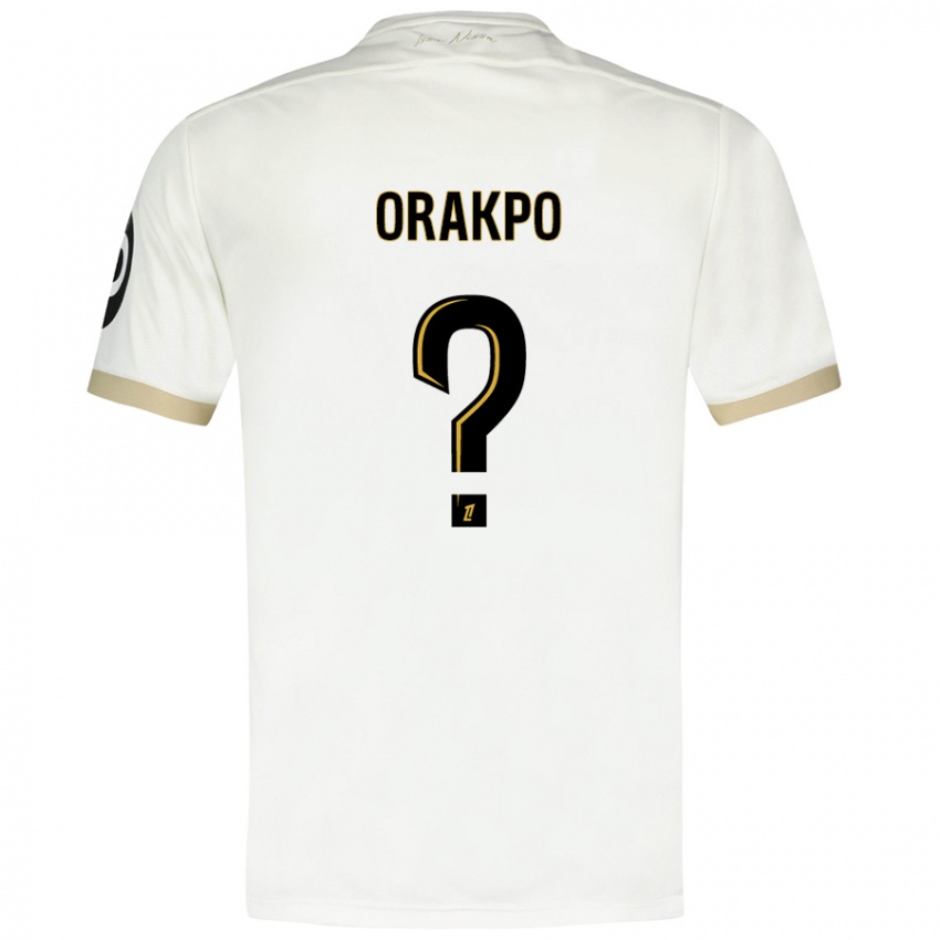 Niño Camiseta Victor Orakpo #0 Blanco Dorado 2ª Equipación 2024/25 La Camisa