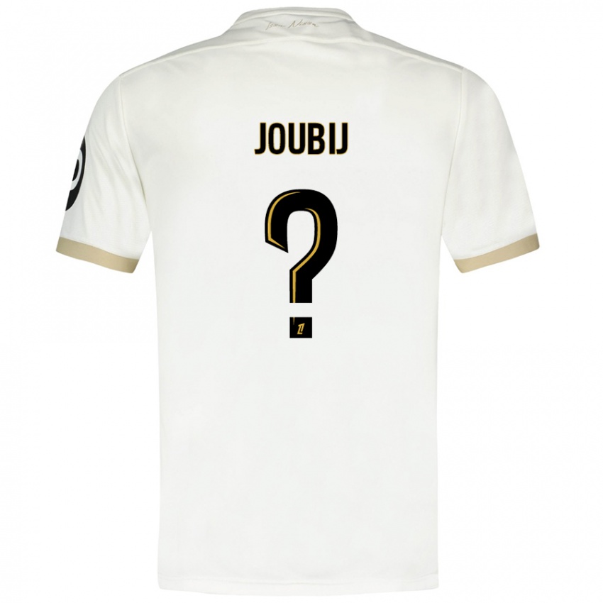 Niño Camiseta Neil Joubij #0 Blanco Dorado 2ª Equipación 2024/25 La Camisa