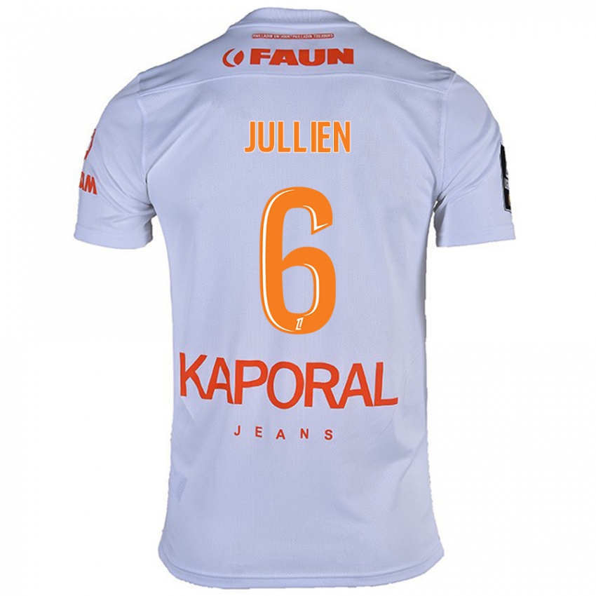 Niño Camiseta Christopher Jullien #6 Blanco 2ª Equipación 2024/25 La Camisa