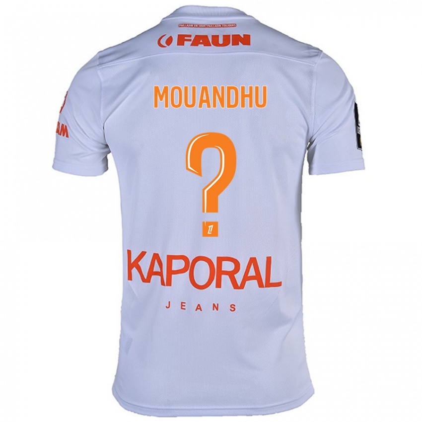 Niño Camiseta Ali Mouandhu #0 Blanco 2ª Equipación 2024/25 La Camisa