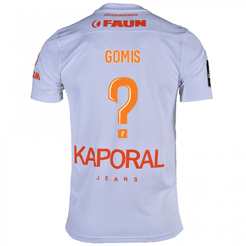 Niño Camiseta Kabissan Gomis #0 Blanco 2ª Equipación 2024/25 La Camisa