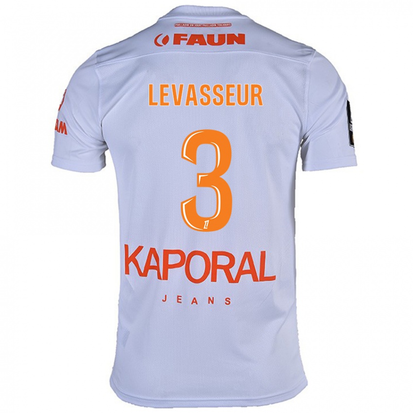 Niño Camiseta Marie Levasseur #3 Blanco 2ª Equipación 2024/25 La Camisa