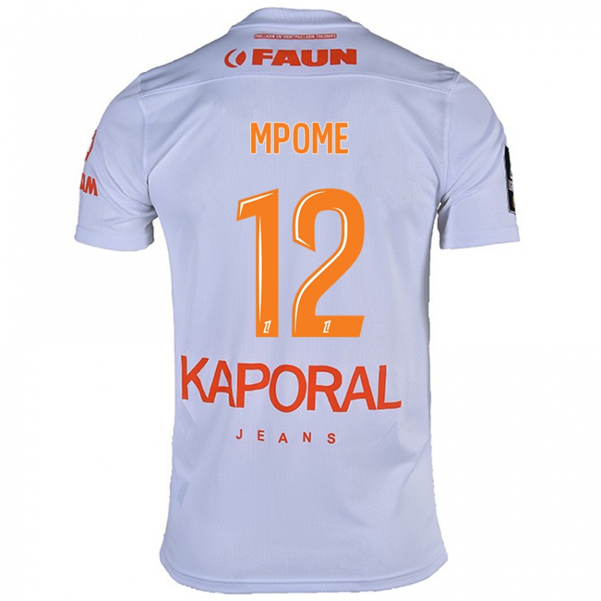 Niño Camiseta Maelys Mpomé #12 Blanco 2ª Equipación 2024/25 La Camisa