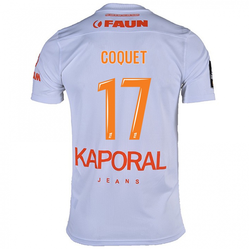 Niño Camiseta Judith Coquet #17 Blanco 2ª Equipación 2024/25 La Camisa