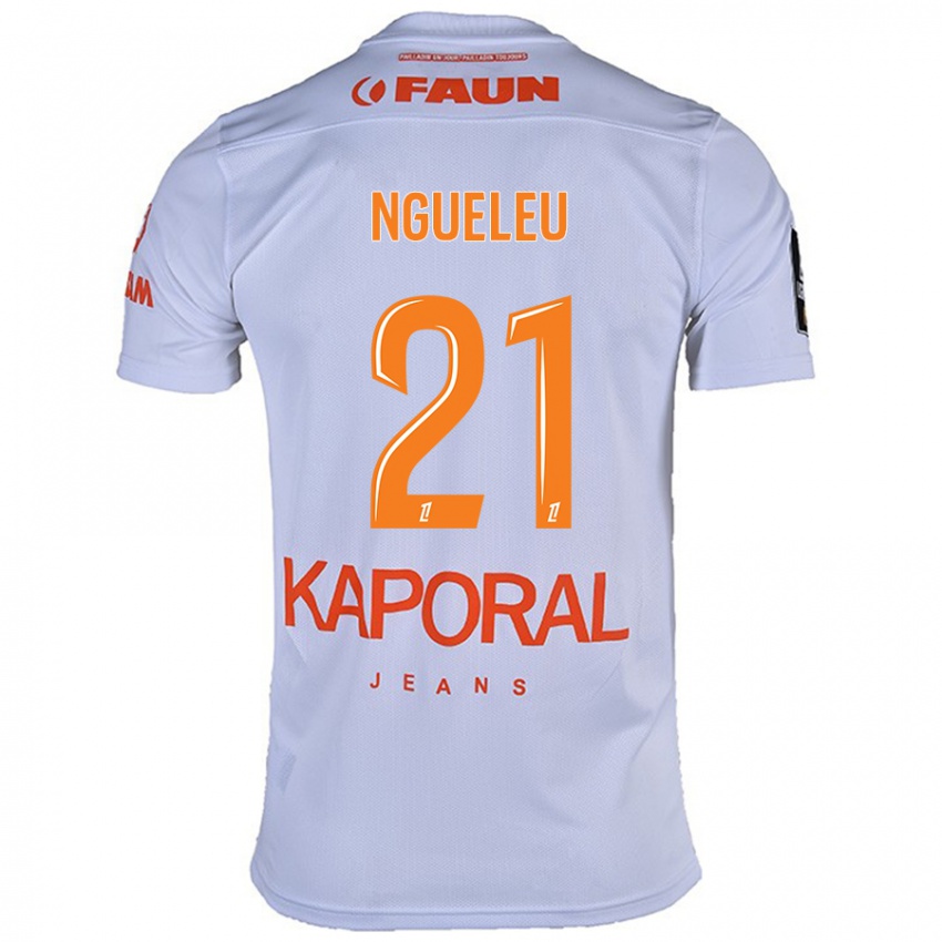 Niño Camiseta Nina Ngueleu #21 Blanco 2ª Equipación 2024/25 La Camisa