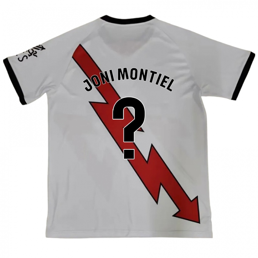 Niño Camiseta Joni Montiel #0 Rojo 2ª Equipación 2024/25 La Camisa