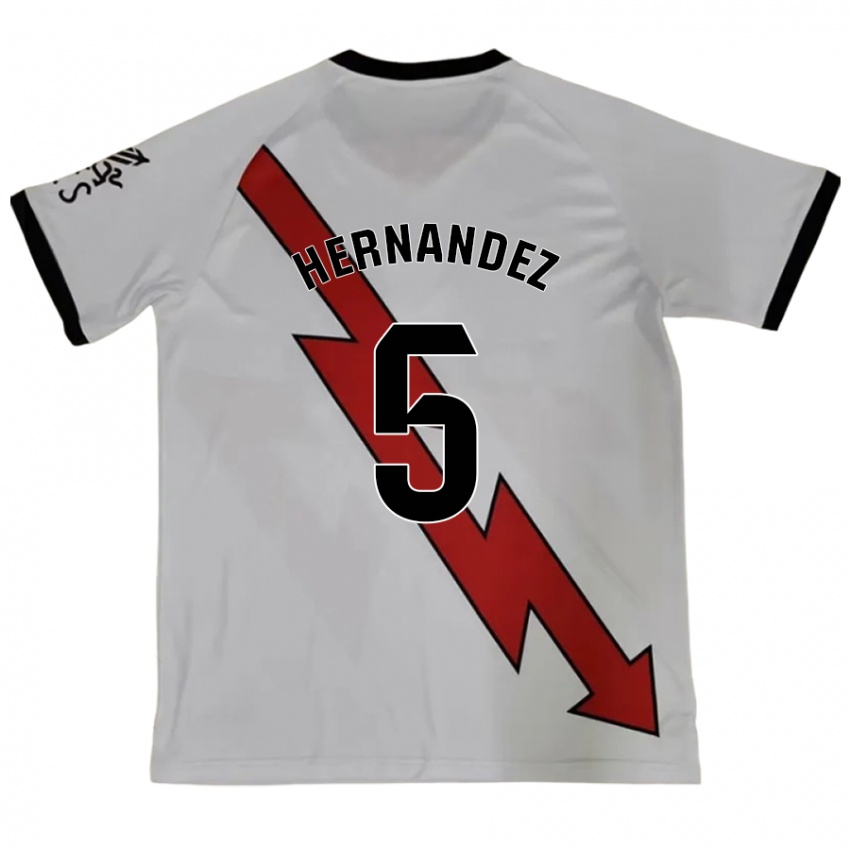 Niño Camiseta Aridane Hernández #5 Rojo 2ª Equipación 2024/25 La Camisa