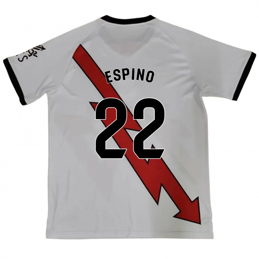 Niño Camiseta Alfonso Espino #22 Rojo 2ª Equipación 2024/25 La Camisa