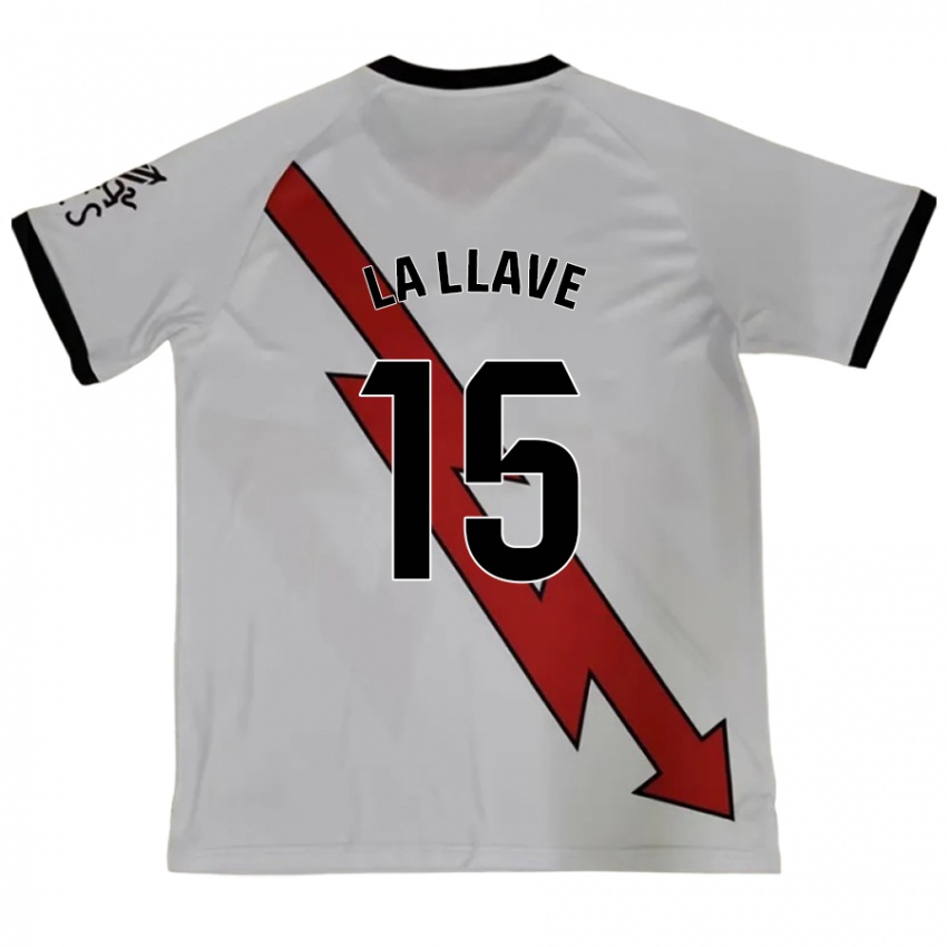 Niño Camiseta Kevin De La Llave #15 Rojo 2ª Equipación 2024/25 La Camisa