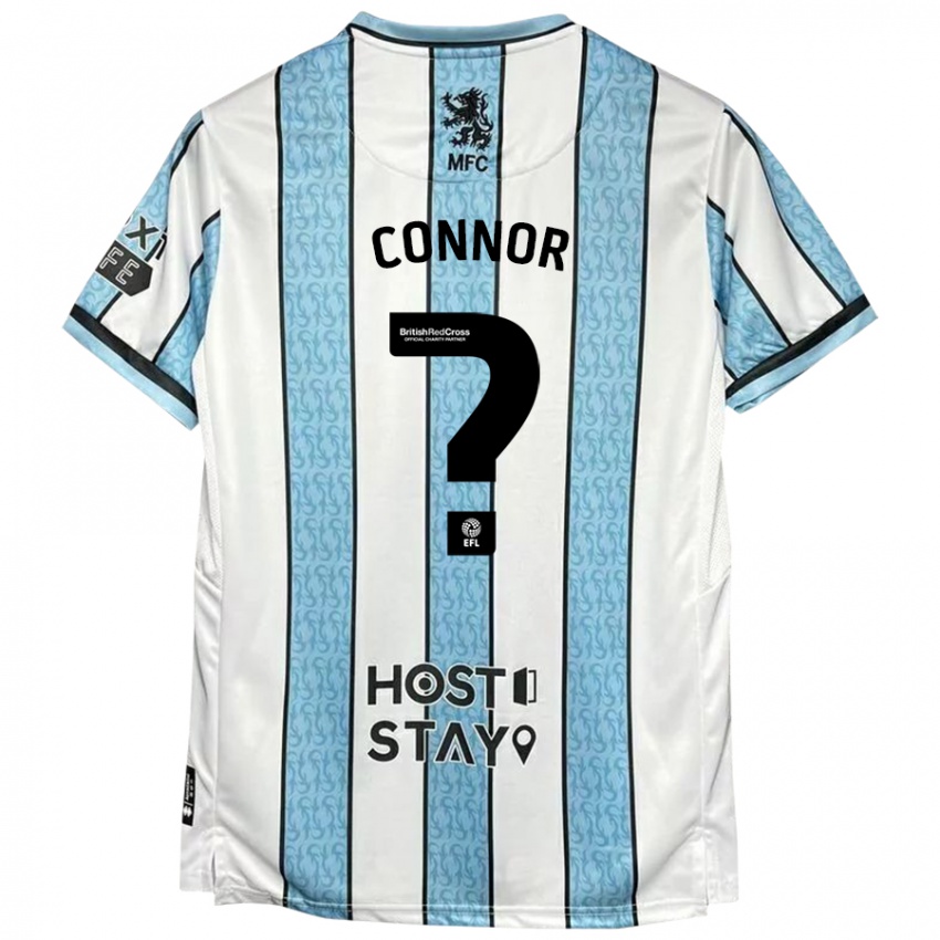 Niño Camiseta Shea Connor #0 Blanco Azul 2ª Equipación 2024/25 La Camisa