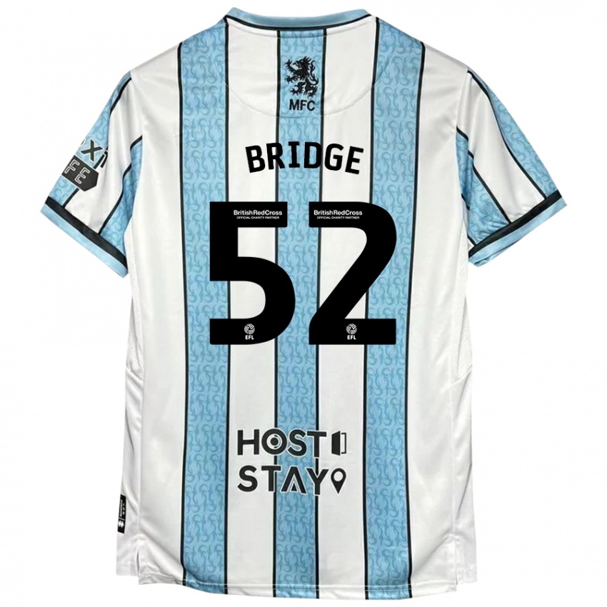 Niño Camiseta Aj Bridge #52 Blanco Azul 2ª Equipación 2024/25 La Camisa