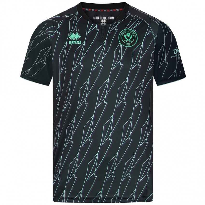 Niño Camiseta Lara Miller #27 Negro Verde 2ª Equipación 2024/25 La Camisa