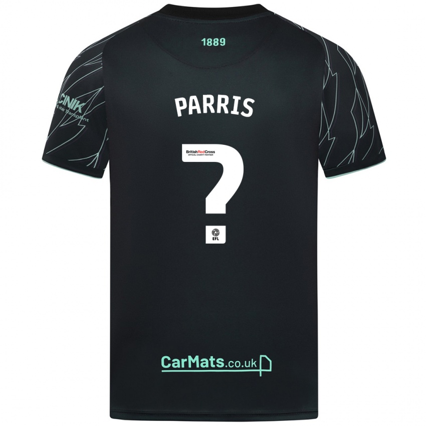 Niño Camiseta Mekhi Haughton-Parris #0 Negro Verde 2ª Equipación 2024/25 La Camisa