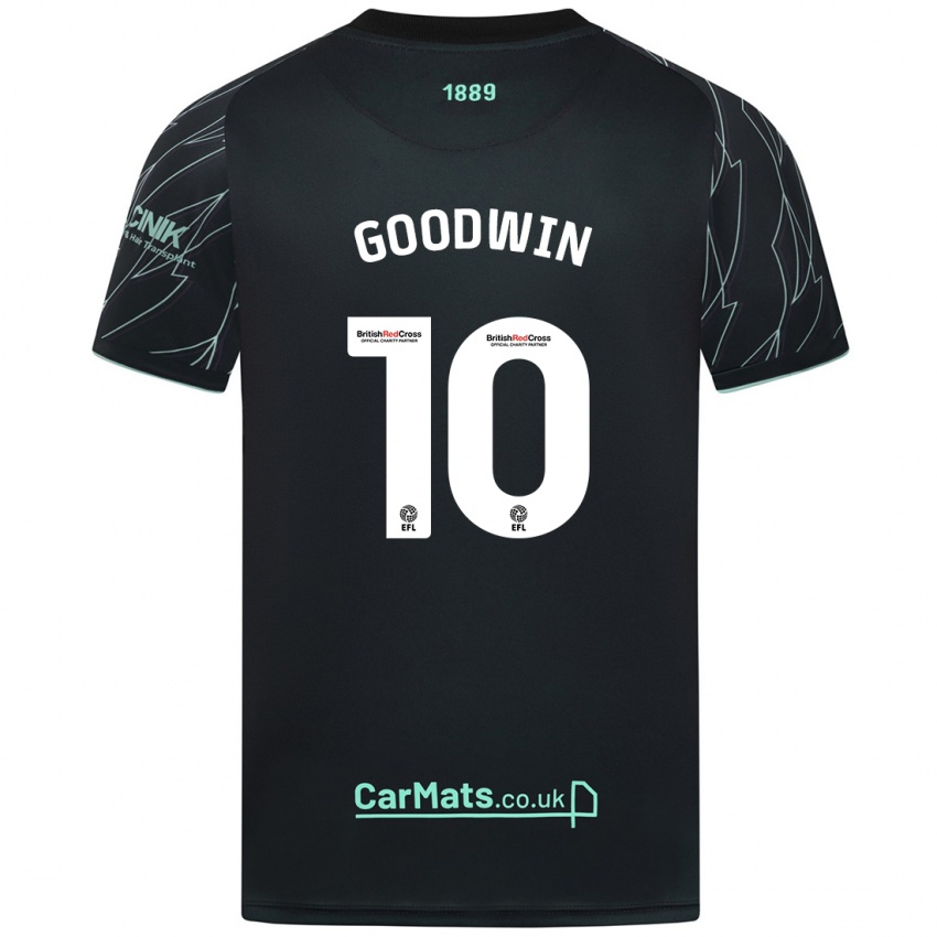 Niño Camiseta Isobel Goodwin #10 Negro Verde 2ª Equipación 2024/25 La Camisa