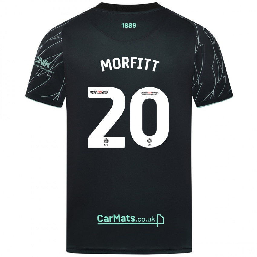 Niño Camiseta Izzy Morfitt #20 Negro Verde 2ª Equipación 2024/25 La Camisa