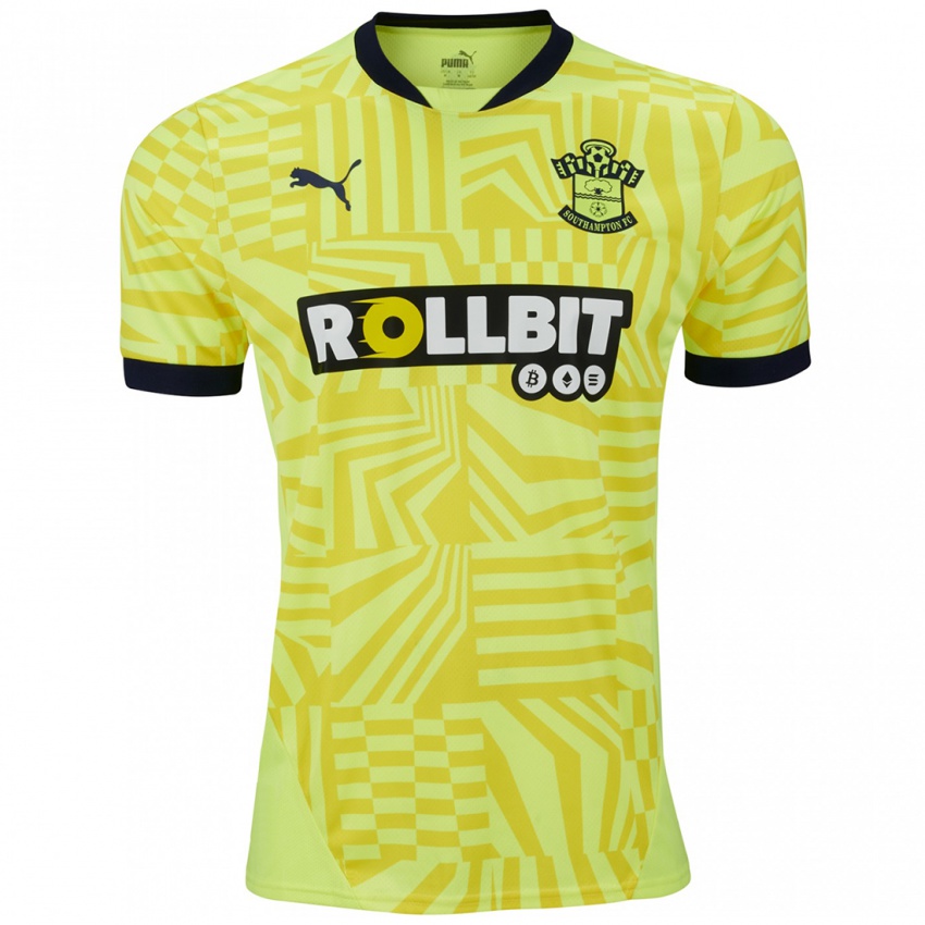 Niño Camiseta Josh Lett #0 Amarillo 2ª Equipación 2024/25 La Camisa