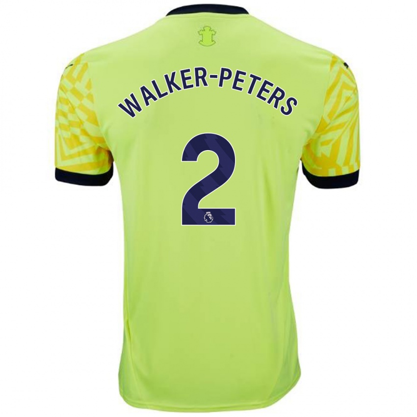 Niño Camiseta Kyle Walker-Peters #2 Amarillo 2ª Equipación 2024/25 La Camisa