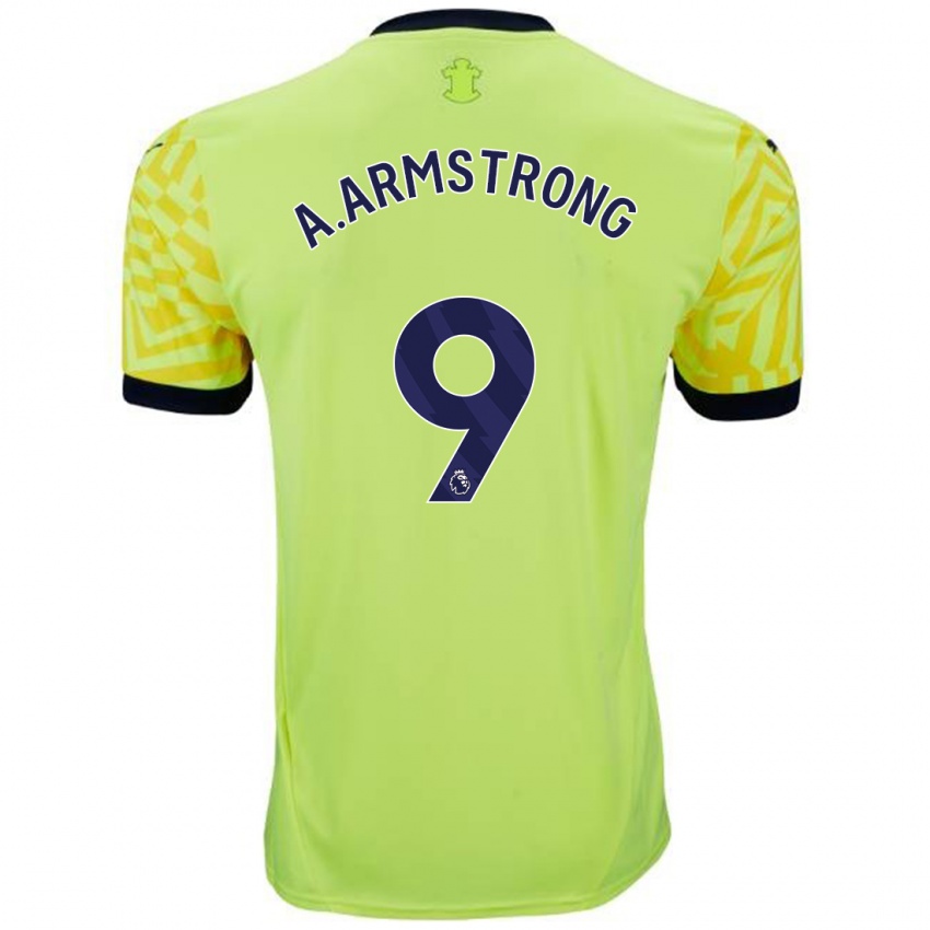 Niño Camiseta Adam Armstrong #9 Amarillo 2ª Equipación 2024/25 La Camisa