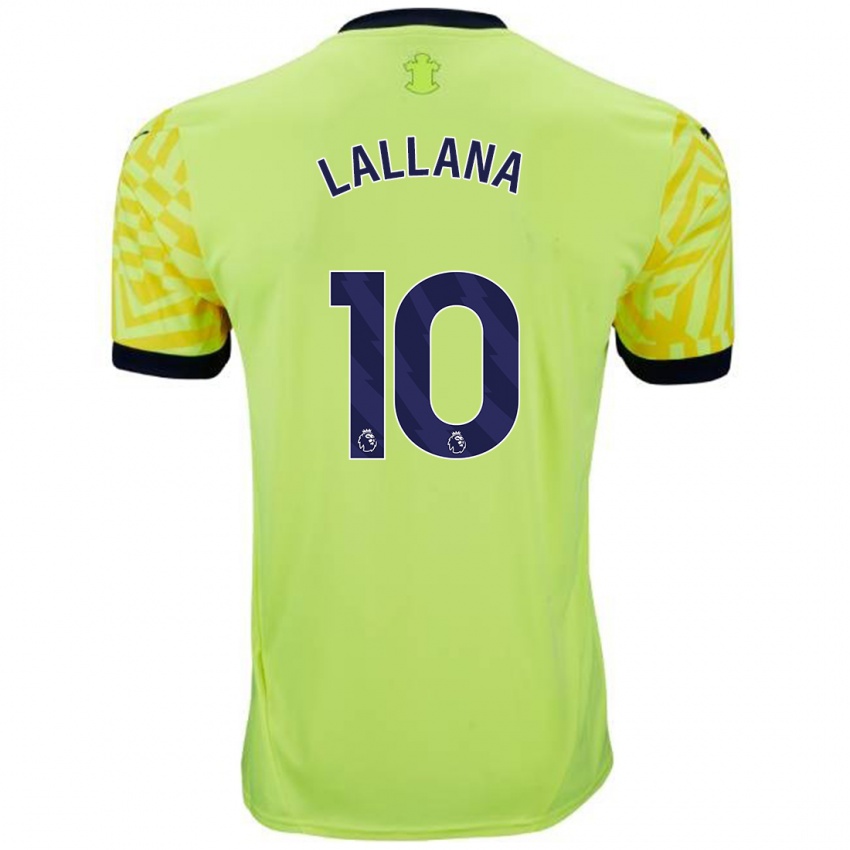 Niño Camiseta Adam Lallana #10 Amarillo 2ª Equipación 2024/25 La Camisa