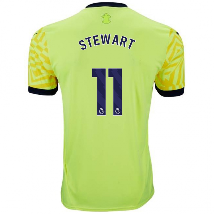 Niño Camiseta Ross Stewart #11 Amarillo 2ª Equipación 2024/25 La Camisa